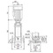 Centrifugaalpomp - serie CRN - Inline verticale meertraps centrifugaalpompen AISI 316 - flenzen